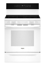 Whirlpool 30-inch Smart Electric Smart Range with Air Cooking Technology, No Preheat Air Fry, High Speed Preheat Oven, WipeClean™ Coating, and Steam/Self Clean WFES7530RW