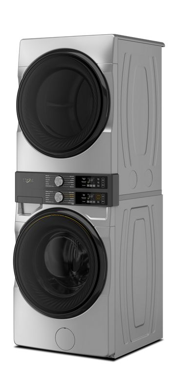 Smart ENERGY STAR® Front Load Laundry Tower with UV Clean Technology & FreshFlowTM Vent System 4.5 cu. ft. Washer & 7.4 cu. ft. Electric Dryer WEF5727TR