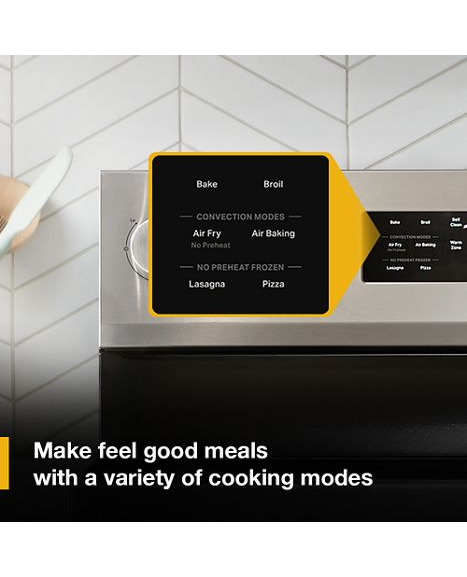 Whirlpool 30-inch Electric Range with Air Cooking Technology WSES5030SZ