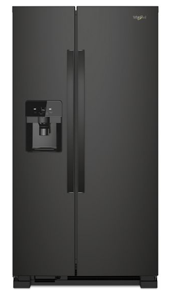 Whirlpool 36-inch Wide Side-by-Side Refrigerator - 25 cu. ft. WRS555SIHB-Black