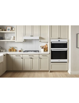 Whirlpool 5.7 Total Cu. Ft. Combo Wall Oven with Air Fry When Connected WOEC5027LW