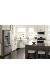 Maytag 36-Inch Wide Side-by-Side Refrigerator with Exterior Ice and Water Dispenser - 25 Cu. Ft. MSS25C4MGZ