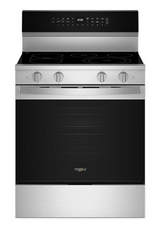 Whirlpool 30-inch Smart Electric Smart Range with Air Cooking Technology, No Preheat Air Fry, High Speed Preheat Oven, WipeClean™ Coating, and Steam/Self Clean WFES7530RZ