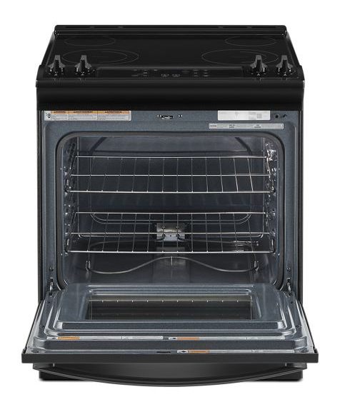 Whirlpool 34" Tall Range with Self Clean Oven Cycle WEE515SALB-Black