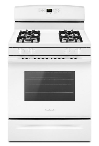 Amana 30-inch Gas Range with Self-Clean Option AGR6603SFW-White