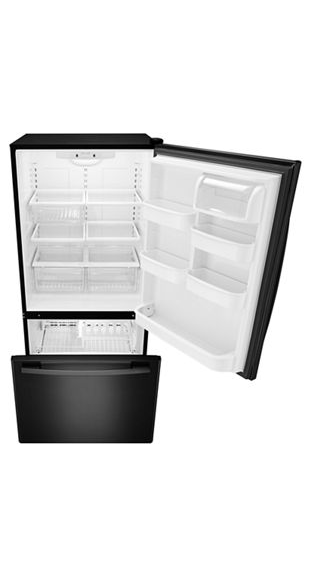 Amana 33-inch Wide Bottom-Freezer Refrigerator with EasyFreezer™ Pull-Out Drawer - 22 cu. ft. Capacity ABB2224BRB