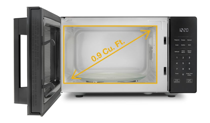 Whirlpool 0.9 cu. ft. Stainless Steel Countertop Microwave With Steam Clean - 900 watt WMCS3019RS