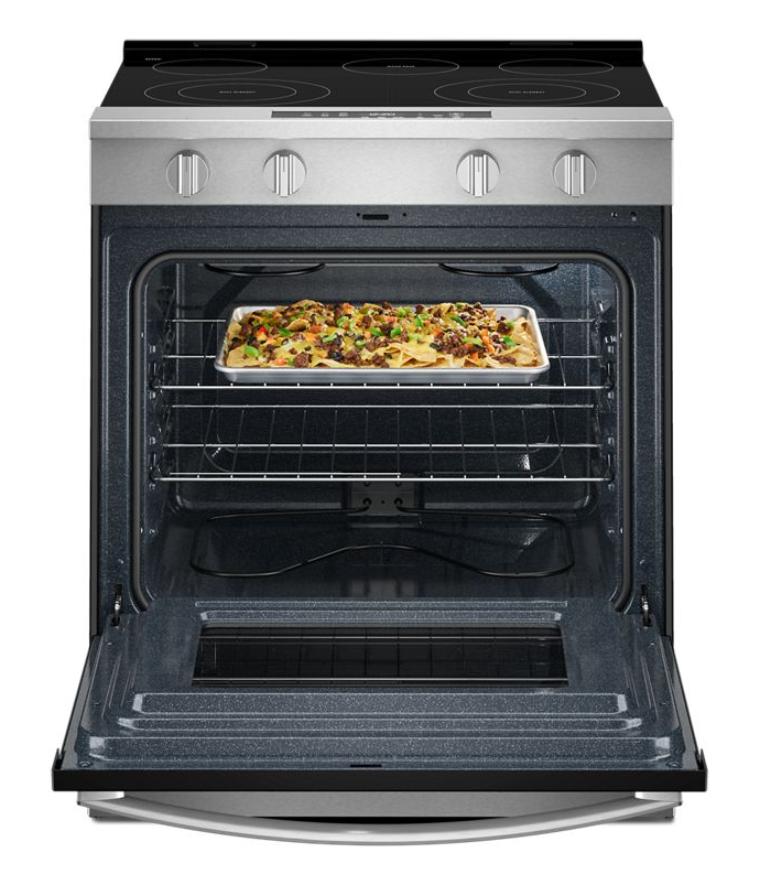 Whirlpool 30-inch Electric Range with No Preheat and Slow Cook Modes WSES3330TS