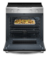 Whirlpool 30-inch Electric Range with No Preheat and Slow Cook Modes WSES3330TS
