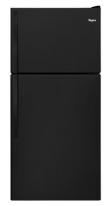 Whirlpool 30-inch Wide Top Freezer Refrigerator - 18 Cu. Ft. WRT138FFDB-Black