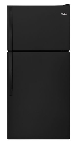 Whirlpool 30-inch Wide Top Freezer Refrigerator - 18 Cu. Ft. WRT138FFDB-Black