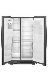 Whirlpool 36-inch Wide Side-by-Side Refrigerator - 25 cu. ft. WRS555SIHB-Black