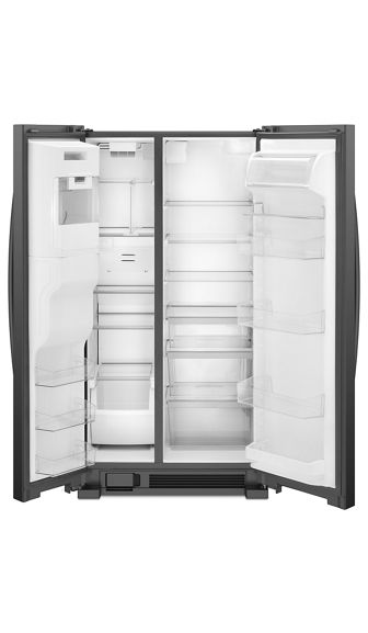 Whirlpool 36-inch Wide Side-by-Side Refrigerator - 25 cu. ft. WRS555SIHB-Black