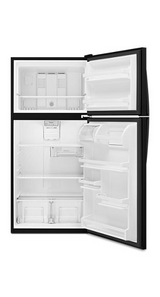 Whirlpool 30-inch Wide Top Freezer Refrigerator - 18 Cu. Ft. WRT138FFDB-Black