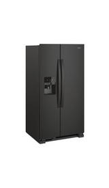 Whirlpool 36-inch Wide Side-by-Side Refrigerator - 25 cu. ft. WRS555SIHB-Black