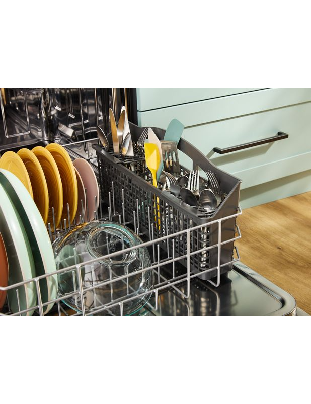 Whirlpool® 24-Inch Top Control Dishwasher with Total Coverage Wash and Auto Open Air Dry in Fingerprint Resistant Stainless Steel WDTS8024SZ