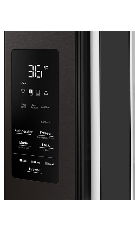 Whirlpool® 30 Cu. Ft. Family-Sized Capacity French Door Refrigerator with Flexible Temperature Drawer WRMF3336SV