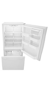 Amana 33-inch Wide Bottom-Freezer Refrigerator with EasyFreezer™ Pull-Out Drawer - 22 cu. ft. Capacity ABB2224BRW