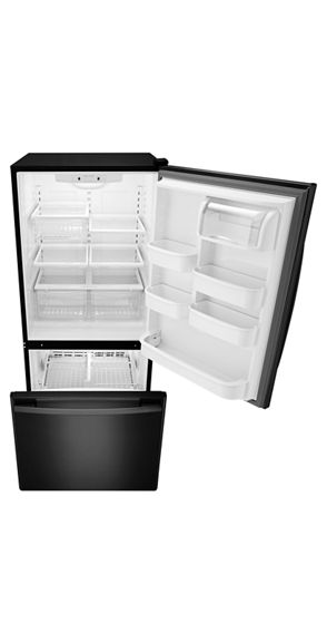 Amana 29-inch Wide Bottom-Freezer Refrigerator with EasyFreezer™ Pull-Out Drawer -- 18 cu. ft. Capacity ABB1924BRB