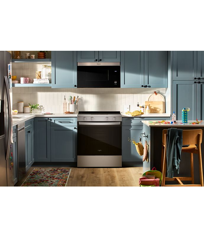 Whirlpool 30-inch Electric Range with No Preheat and Slow Cook Modes WSES3330TS