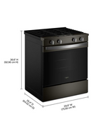 Whirlpool 30-inch Gas Smart Range with Air Cooking Technology and Steam Clean WSGS4530TV