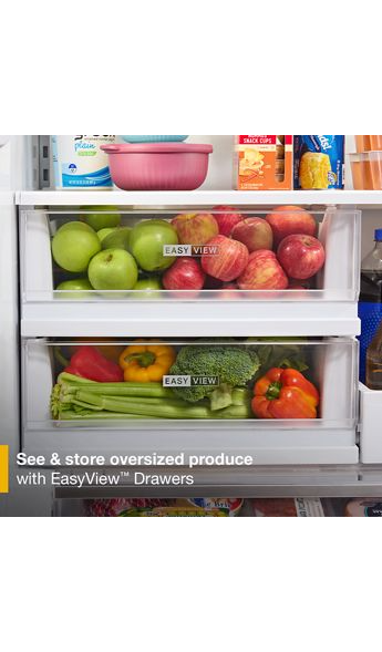 Whirlpool 36-inch Wide True Counter Depth 4-Door French Door Refrigerator - 22 cu. ft. WRMC5036RV