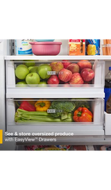 Whirlpool 36-inch Wide True Counter Depth 4-Door French Door Refrigerator - 22 cu. ft. WRMC5036RV
