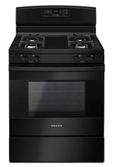 Amana 30-inch Gas Range with Self-Clean Option AGR6603SFB-Black