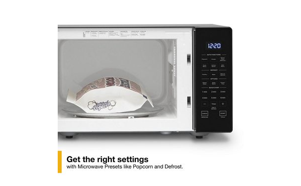 Whirlpool 0.9 Cu. Ft. Capacity Countertop Microwave with 900 Watt Cooking Power WMC30309LB-Black