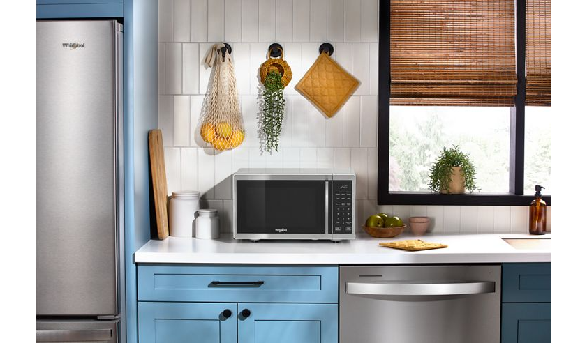 Whirlpool 0.9 cu. ft. Stainless Steel Countertop Microwave With Steam Clean - 900 watt WMCS3019RS
