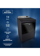 Maytag 7.4 cu ft. Smart Top Load Dryer with Pet Pro Option MGD7205RF