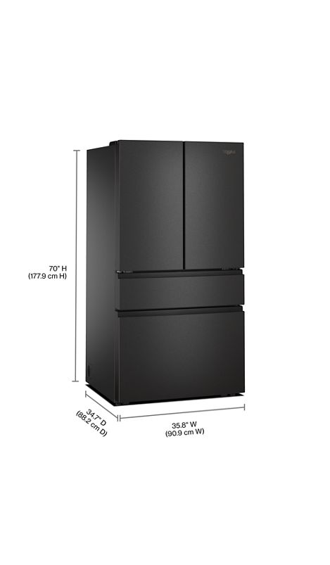 Whirlpool® 30 Cu. Ft. Family-Sized Capacity French Door Refrigerator with Flexible Temperature Drawer WRMF3336SV