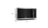 Whirlpool 0.9 cu. ft. Stainless Steel Countertop Microwave With Steam Clean - 900 watt WMCS3019RS