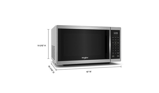Whirlpool 0.9 cu. ft. Stainless Steel Countertop Microwave With Steam Clean - 900 watt WMCS3019RS