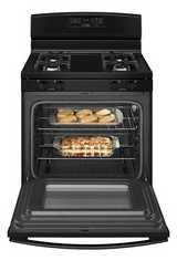 Amana 30-inch Gas Range with Self-Clean Option AGR6603SFB-Black