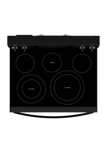 Whirlpool 30-inch Energy Star Electric Range with Air Cooking Technology, No Preheat Air Fry and Air Baking and Self Clean WFES5030RB