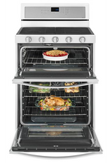 Whirlpool 6.0 Cu. Ft. Gas Double Oven Range with Center Oval Burner WGG745S0FH