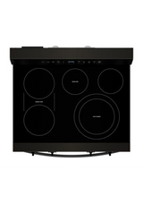 Whirlpool 30-inch Smart Electric Smart Range with Air Cooking Technology, No Preheat Air Fry, High Speed Preheat Oven, WipeClean™ Coating, and Steam/Self Clean WFES7530RV