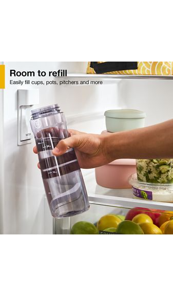Whirlpool 36-Inch French Door Refrigerator with Interior Water Dispenser - 31 cu. ft. WRFF3336SW