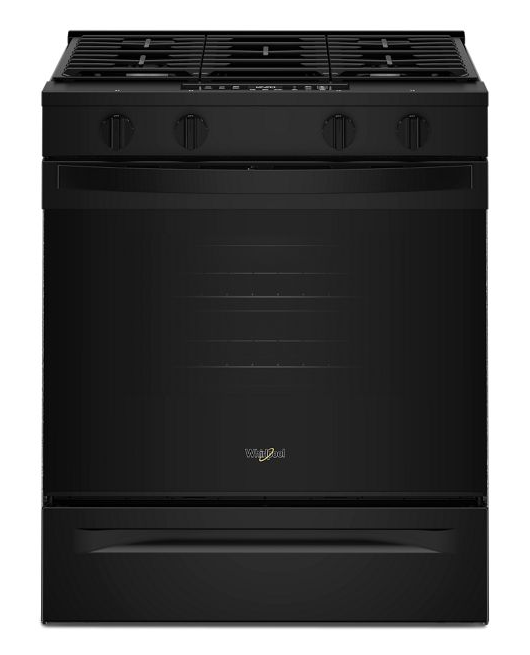 Whirlpool 30-inch Gas Range with No Preheat and Slow Cook Modes WSGS3330TB