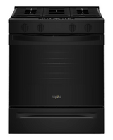 Whirlpool 30-inch Gas Range with No Preheat and Slow Cook Modes WSGS3330TB