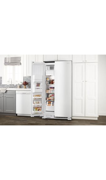 Amana 33-inch Side-by-Side Refrigerator with Dual Pad External Ice and Water Dispenser ASI2175GRW