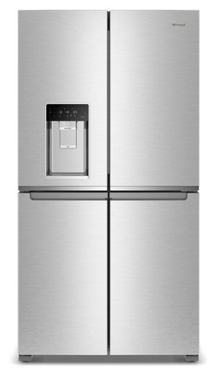 Whirlpool 36-Inch Counter Depth 4 Door Refrigerator with Ice Maker in Door WRQC7836RZ