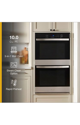 Whirlpool 10.0 Total Cu. Ft. Double Self-Cleaning Wall Oven WOED3030LS