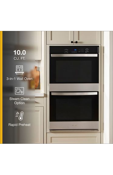 Whirlpool 10.0 Total Cu. Ft. Double Self-Cleaning Wall Oven WOED3030LS