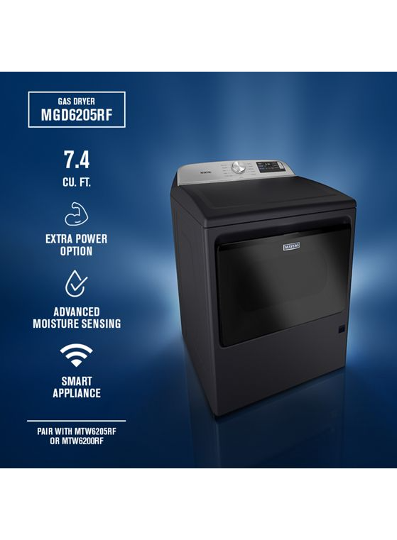 Maytag 7.4 cu. ft. Smart Top Load Dryer with Extra Power MGD6205RF
