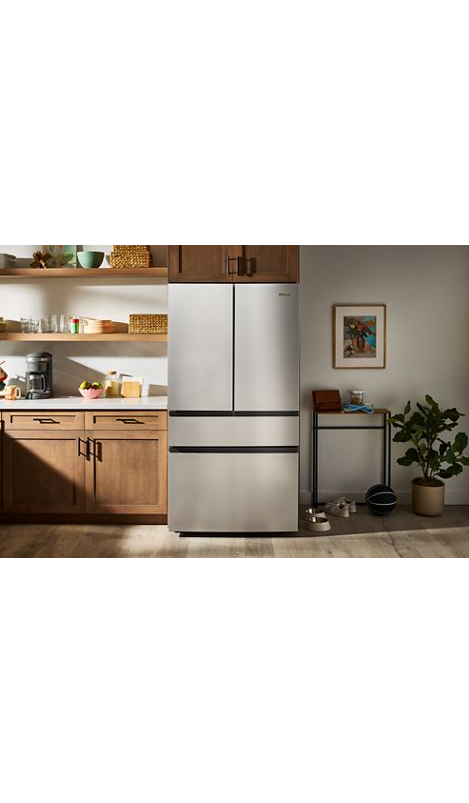 Whirlpool® 30 Cu. Ft. Family-Sized Capacity French Door Refrigerator with Flexible Temperature Drawer WRMF3336SW