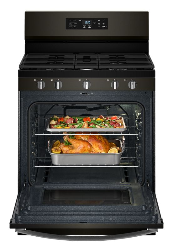 Whirlpool 30-inch Gas Range with Air Cooking Technology and Steam Clean WFGS4530SV