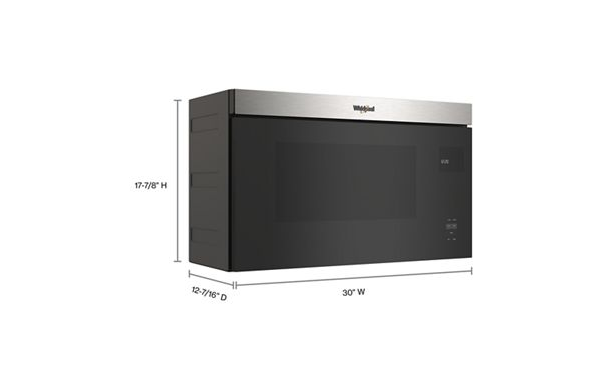 Whirlpool 1.1 Cu. Ft. Flush Mount Microwave with Turntable-Free Design WMMF5930PZ