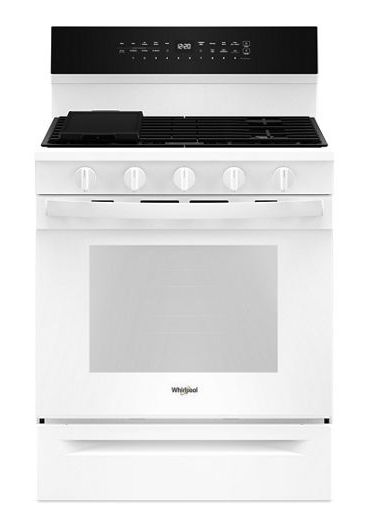 Whirlpool 30" Glass Control Air Fry WFGS7530RW